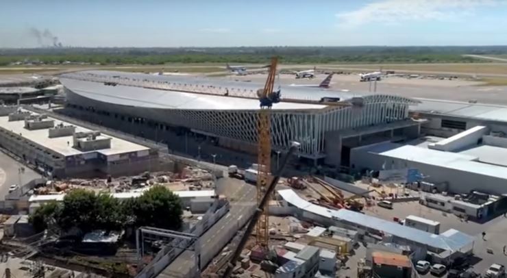 La nueva terminal desde el aire. Foto: AA2000